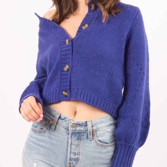 For Love And Lemons Sweaters - For Love & Lemons Mia pointelle Cardigan